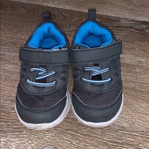 Gray and blue Toddler Tennis Shoes